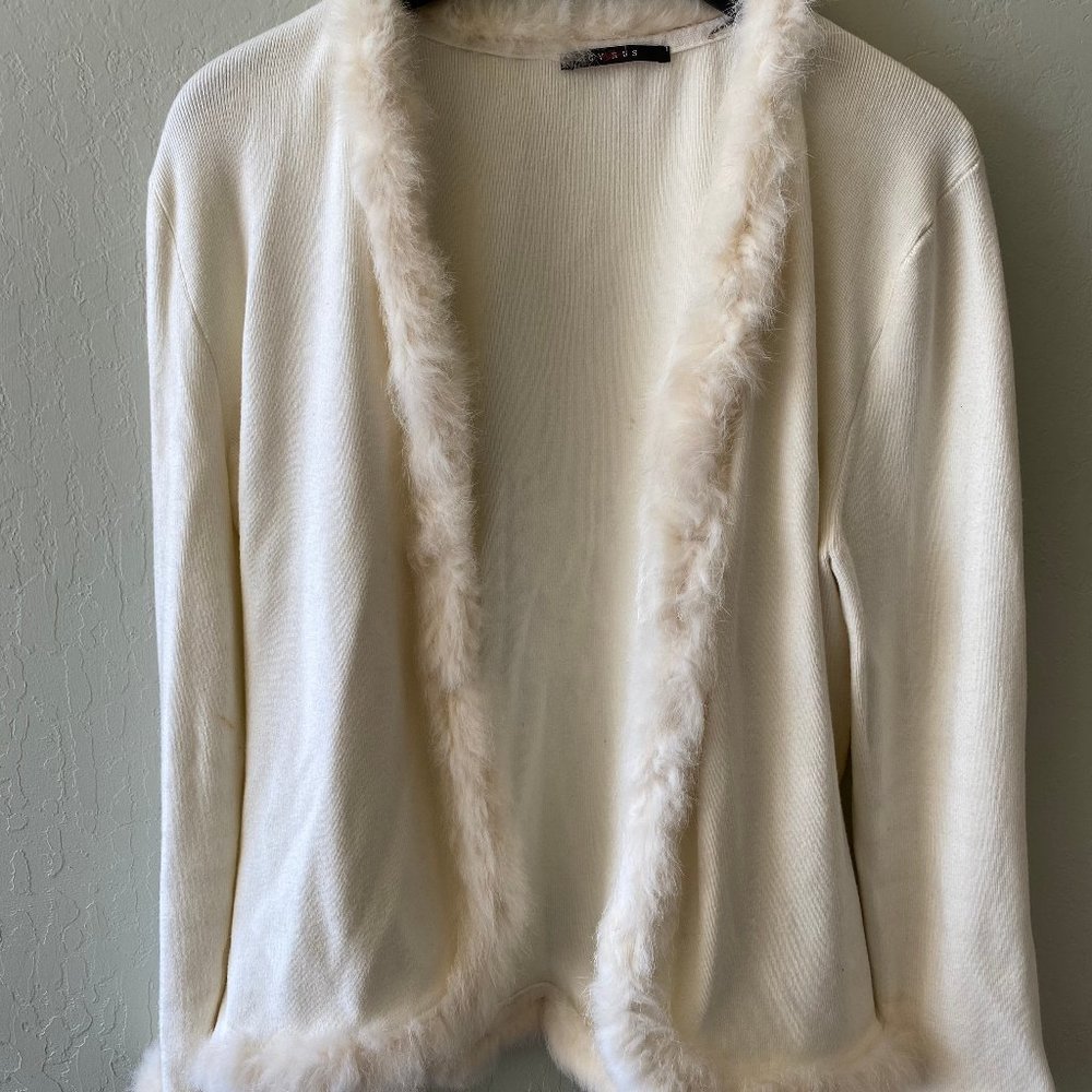 Faux Fur Lined Cardigan